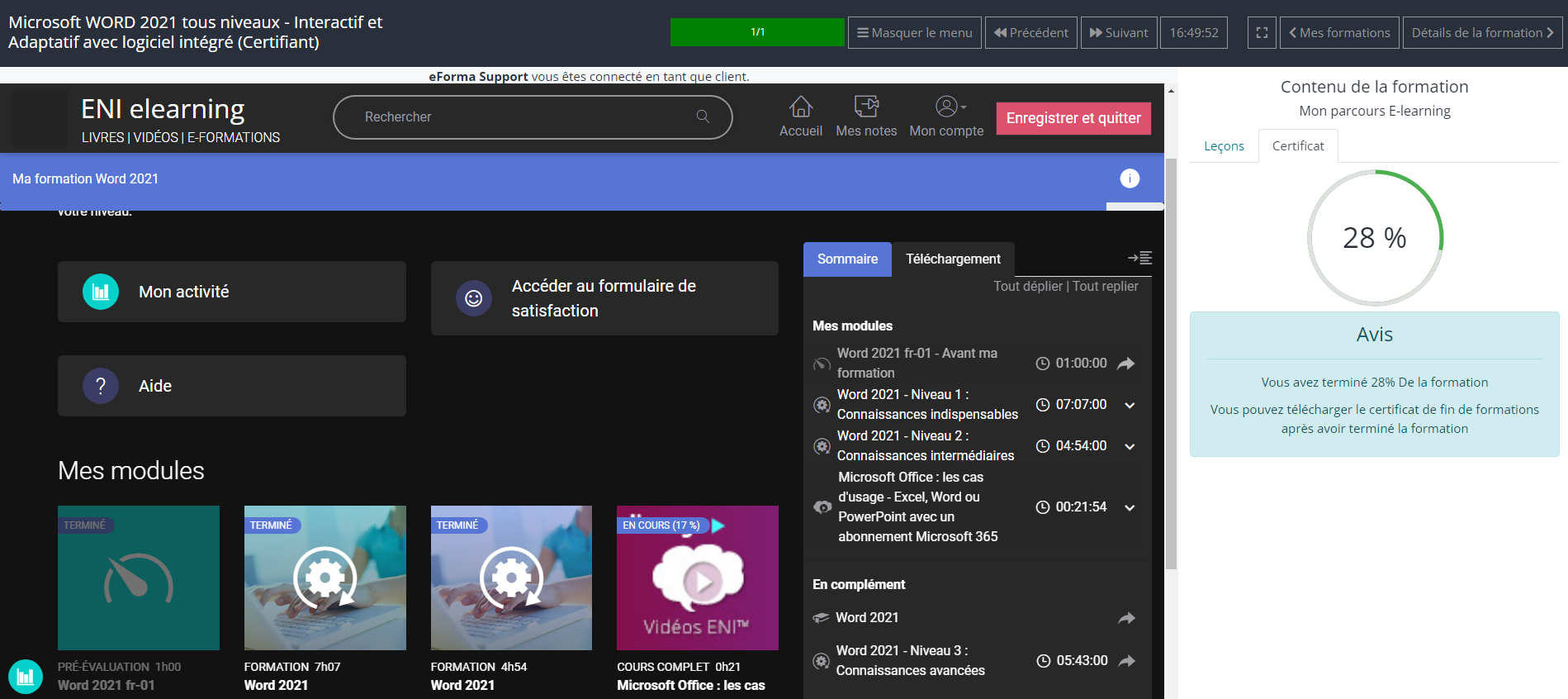 Formations E-learning Certifiantes | Eforma